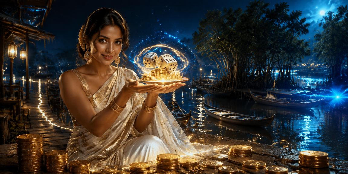 খুলনায় শাড়ি পরিহিতা নারী ডাইস গেম খেলছেন